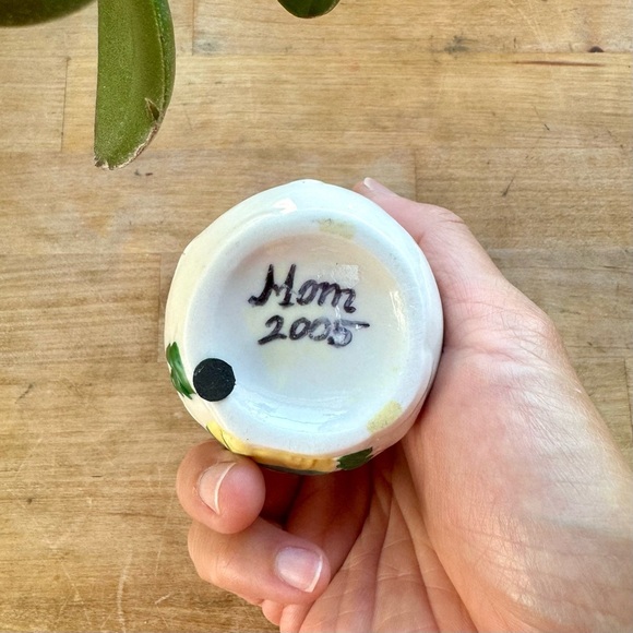 Vintage Cermaic Glazed Snowman Jewelry Trinket Box - Picture 6 of 7